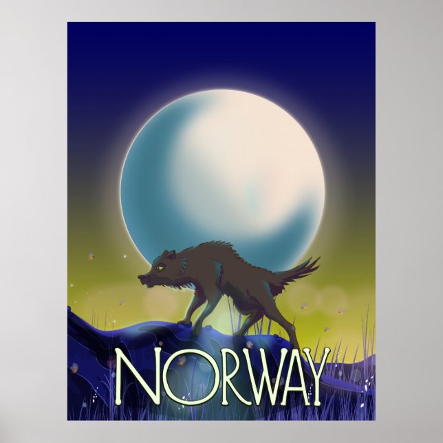 Poster do Lobo da Noruega (Frente)