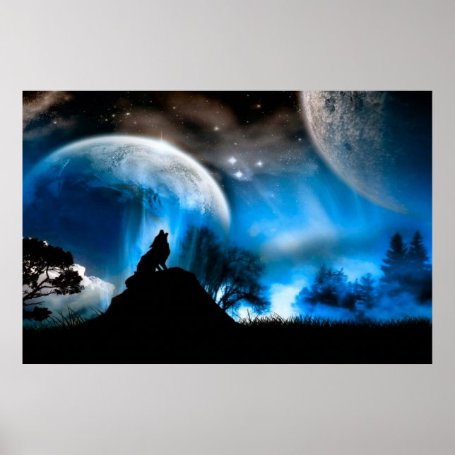 Poster do Lobo Majestoso (Frente)