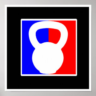 Poster do logotipo de Kettlebell pro - da
