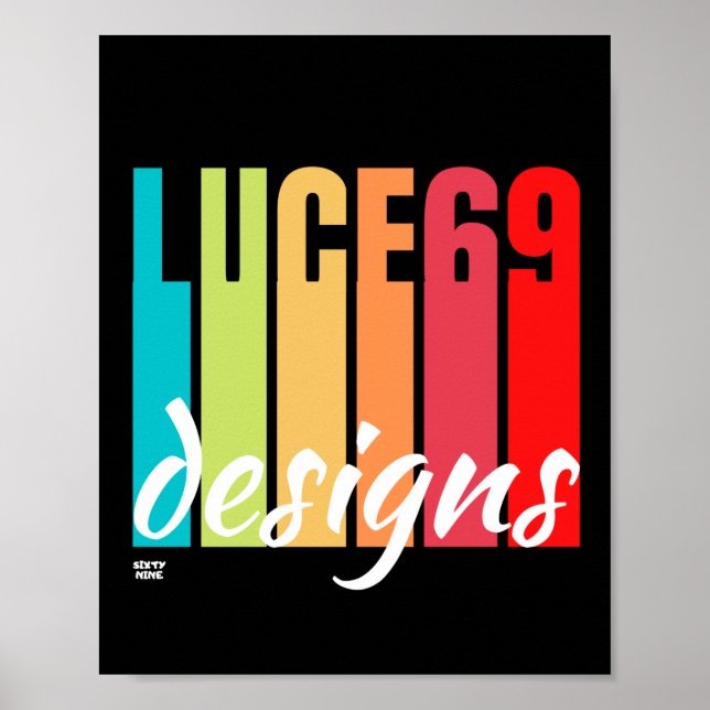 poster do logotipo "DESIGNS LUCE69" (Frente)