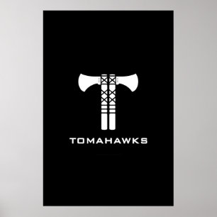 Poster do logotipo dos Tomahawks