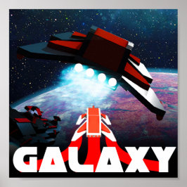 Poster do logotipo Galaxy