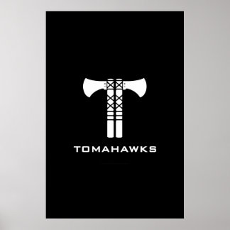 Poster do logotipo Tomahawks