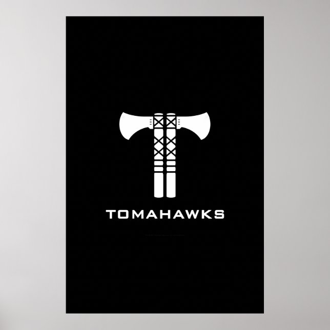 Poster do logotipo Tomahawks (Frente)