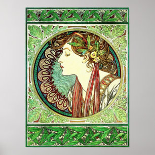 Poster do louro de Alphonse Mucha