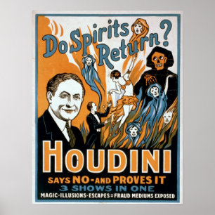 Poster do mágico de Houdini