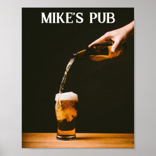 Poster do Mancave do Pub Personalizado - Adicionar