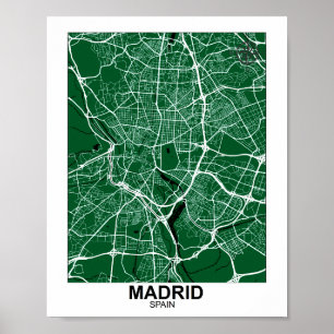 Poster do Mapa da Cidade de Madrid