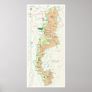 Poster do mapa da garganta de Bryce