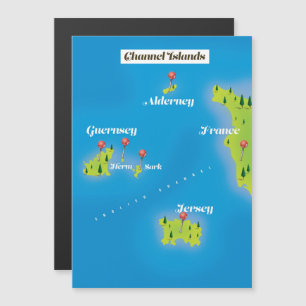 Poster do Mapa das Ilhas do Canal.