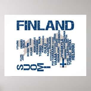 Poster do MAPA de FINLANDIA