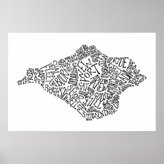 Poster do Mapa de Texto da Ilha Negra