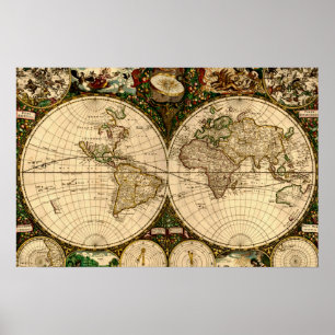 Poster do mapa de Velho Mundo