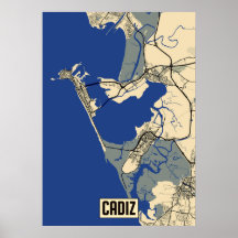 Poster do Mapa do Cádiz