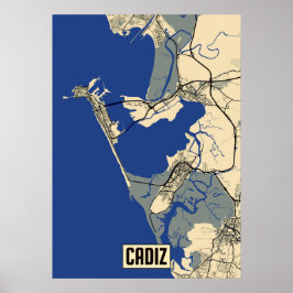 Poster do Mapa do Cádiz