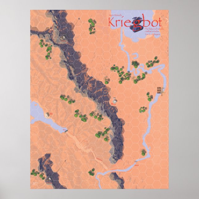 Poster do Mapa Kriegbot (Frente)