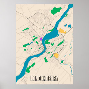 Poster do Mapa Londonderry