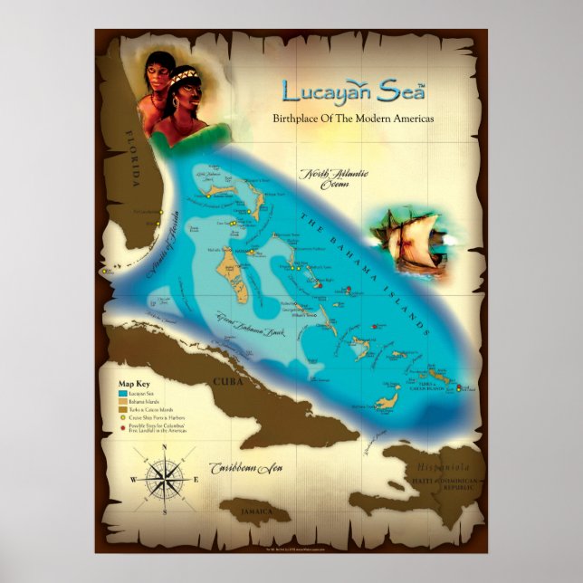 Poster do Mar de Lucayan (Frente)