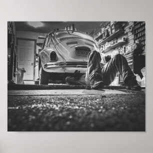 Poster do mecânico do reparo do carro