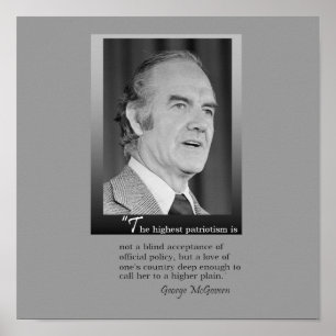 Poster do memorial de George McGovern