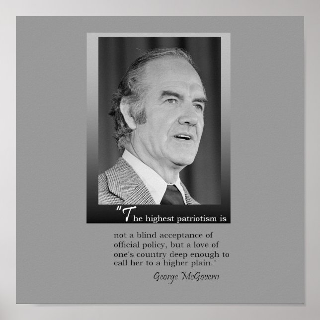 Poster do Memorial George McGovern (Frente)