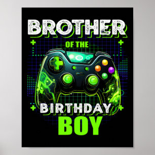 Poster Do Menino Do Aniversário Correspondendo Família Ví