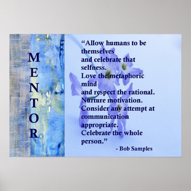 Poster do mentor motivacional (Frente)