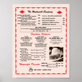 Poster do menu Soda Fountain
