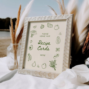 Poster Do Mercado, Receita Retirada De Mão Verde