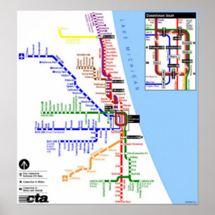 Poster do metrô de Chicago