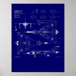 Poster do modelo da seta de Avro