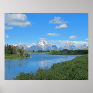 Poster do Modo de Exibição Cênico Grand Tetons