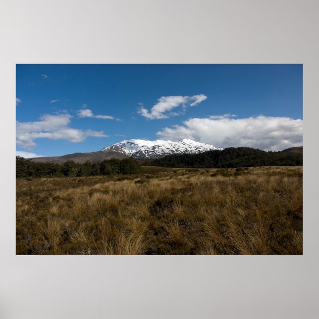 Poster do Monte Ruapehu (Frente)