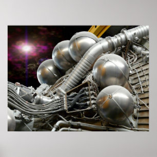 Poster do motor de Saturn V