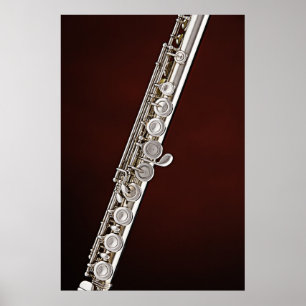 Poster do músico da flauta ou do Flutist