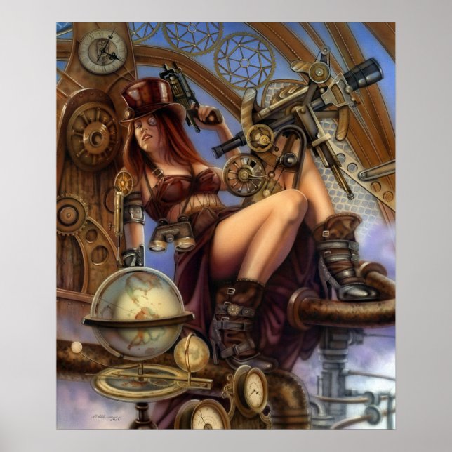 Poster do Navegador Steampunk! (Frente)