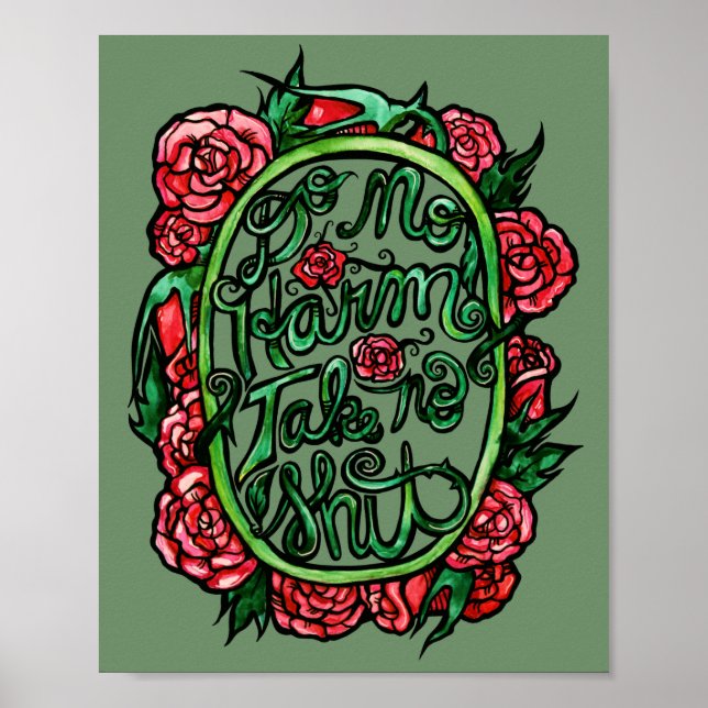 Poster Do No Harm take no SH Pagan Wiccan Art (Frente)