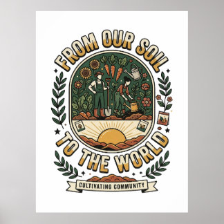 Poster Do Nosso Solo Para O Mundo