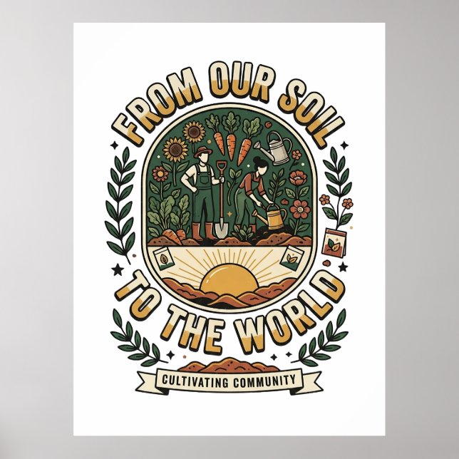 Poster Do Nosso Solo Para O Mundo (Frente)