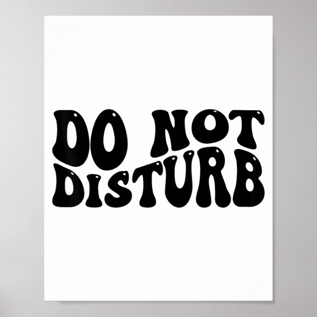 Poster Do Not Disturb  (Frente)