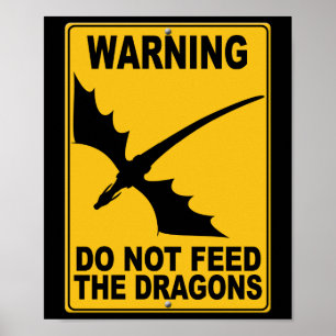 Pôster Do Not Feed the Dragons