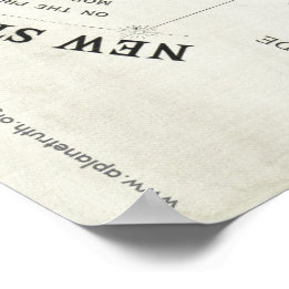 Poster do "NOVO MAPA PADRÃO DO MUNDO" de Gleason