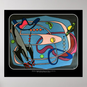 Pôster Do "o espaço da modificação MidCentury é pintu