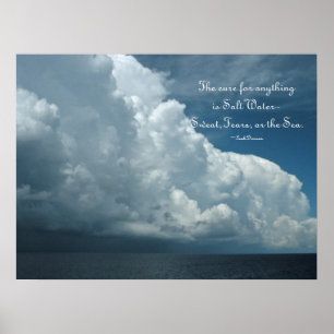 Poster do oceano da cura de água salgada