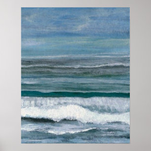 Poster do oceano de CricketDiane - oceano azul