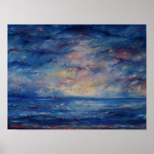 Poster do oceano do zen