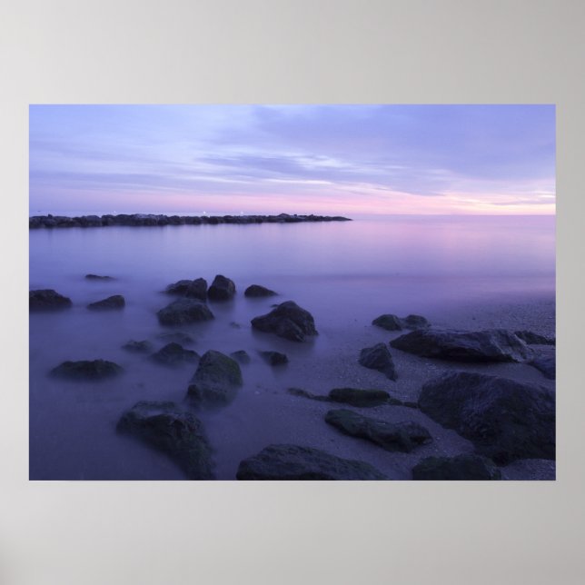 Poster do Oceano Sunset (Frente)