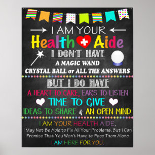 Poster do Office Decor do Health Aide