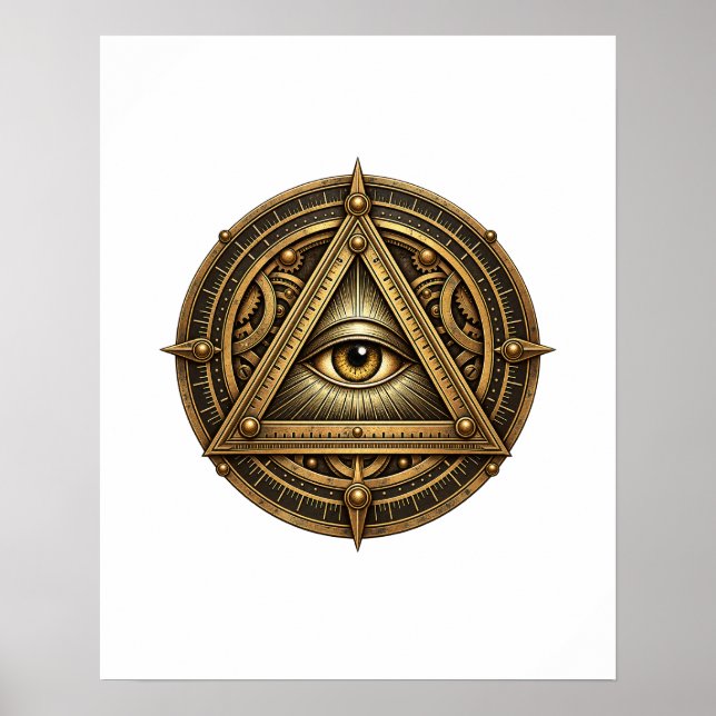 Poster do Olho do Astrolábio de Bronze (Frente)