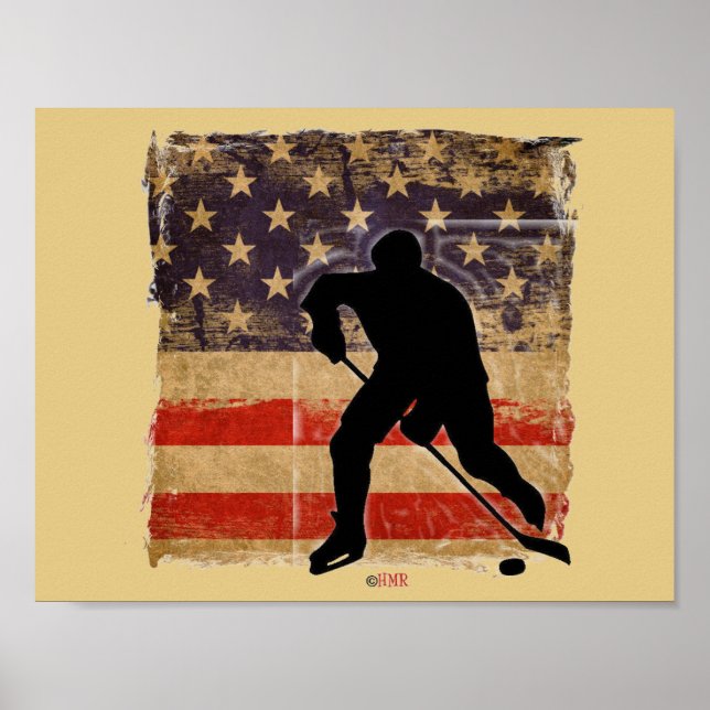 Poster do Orgulho de Hóquei Americano (Frente)